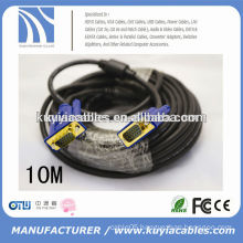Premium HD15 male-to-male VGA cable with ferrites core for computer to LCD /LED TV